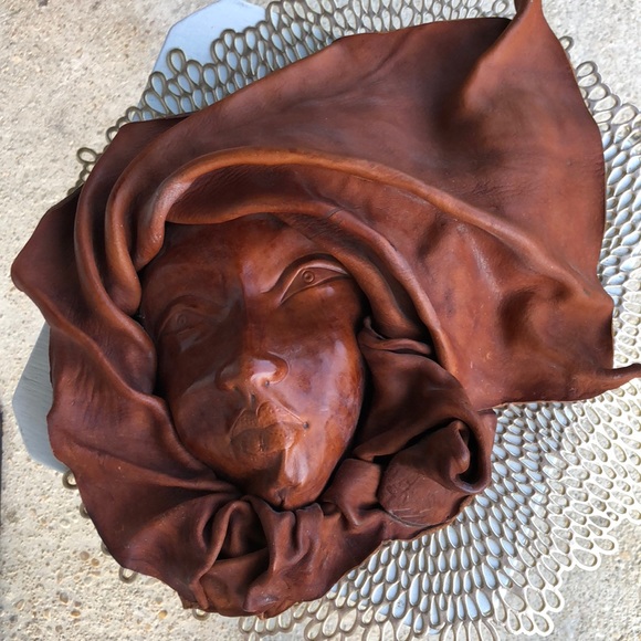 Other - ❤️ Cognac Genuine Leather Mask Made in Chile